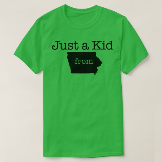 Nur ein Kind von IOWA TShirt (Design vorne)