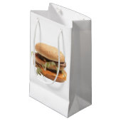 Nur ein klassischer Hamburger Kleine Geschenktüte (Vorderseite Schrägansicht)