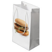 Nur ein klassischer Hamburger Kleine Geschenktüte (Rückseite Schrägansicht)