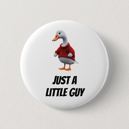 Nur ein kleiner Gänseblütler Typ Funny Millennial Button (Vorderseite)