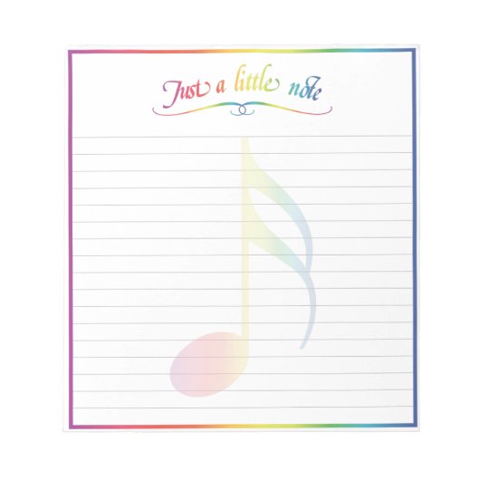 Nur ein kleiner Hinweis Notepad Notizblock (Vorderseite)