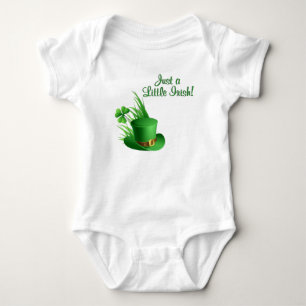 Nur ein kleiner irischer Leprechaun-Hut Baby Strampler