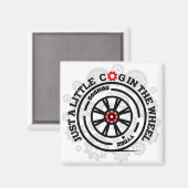 Nur ein kleiner Kog im Rad Magnet (Vorderseite/Rückseite)