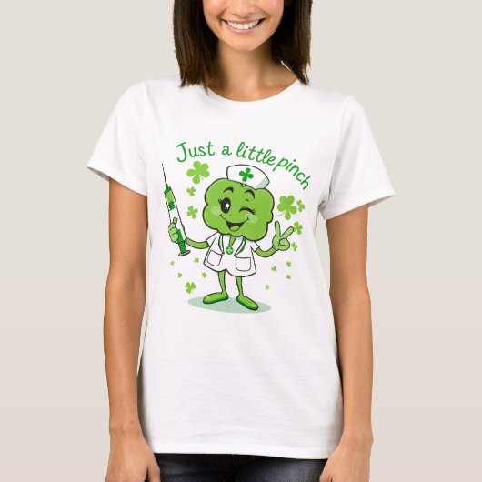 Nur ein kleiner Pinch - Funny St. Patrick's Day Nu T-Shirt (Vorderseite)