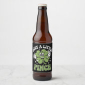 Nur ein kleiner Pinch Nurse St Patrick's Day Bierflaschenetikett (Vorderseite)