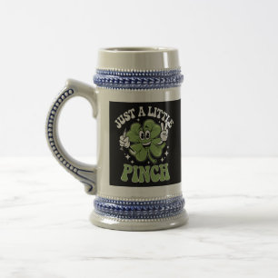 Nur ein kleiner Pinch Nurse St Patrick's Day Bierglas