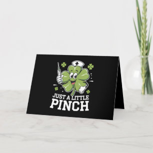 Nur ein kleiner Pinch Nurse St Patrick's Day Irish Dankeskarte