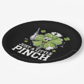 Nur ein kleiner Pinch Nurse St Patrick's Day Irish Pappteller (Schrägansicht)