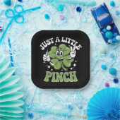 Nur ein kleiner Pinch Nurse St Patrick's Day Pappteller (Party)
