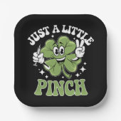 Nur ein kleiner Pinch Nurse St Patrick's Day Pappteller (Vorderseite)