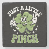 Nur ein kleiner Pinch Nurse St Patrick's Day Steinuntersetzer (Vorderseite)