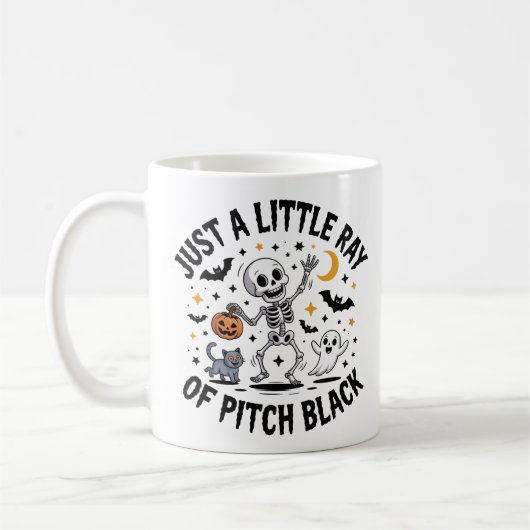 Nur ein kleiner Ray Pitch Black Funny Sarcastic Kaffeetasse (Links)