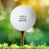 Nur ein kleiner Umweg, lustig, Cool, Minimalistisc Golfball