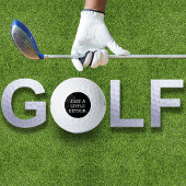 Nur ein kleiner Umweg, lustig, Cool, Minimalistisc Golfball