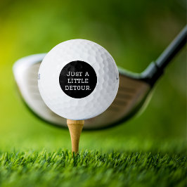Nur ein kleiner Umweg, lustig, Cool, Minimalistisc Golfball