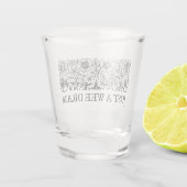 Nur ein kleines Dram Schnapsglas (Rückseite)