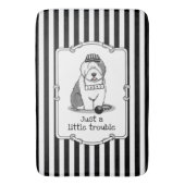 Nur ein kleines Problem Old English Sheepdog Gray Badematte (Vorderseite Vertikal)
