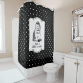 Nur ein kleines Problem Old English Sheepdog Gray Duschvorhang (Beispiel)