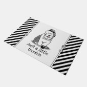 Nur ein kleines Problem Old English Sheepdog Gray Fußmatte (Schrägansicht)