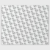 Nur ein kleines Problem Old English Sheepdog Gray Geschenkpapier (Flach)