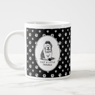 Nur ein kleines Problem Old English Sheepdog Gray Jumbo-Tasse