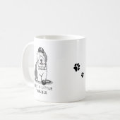Nur ein kleines Problem Old English Sheepdog Gray  Kaffeetasse (Vorderseite Links)