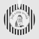 Nur ein kleines Problem Old English Sheepdog Gray  Ornament (Vorderseite)