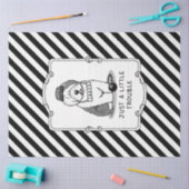 Nur ein kleines Problem Old English Sheepdog Gray Seidenpapier (Basteln)