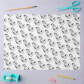 Nur ein kleines Problem Old English Sheepdog Gray Seidenpapier (Basteln)