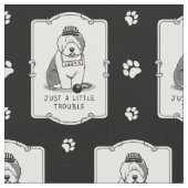Nur ein kleines Problem Old English Sheepdog Gray Stoff (Nahaufnahme)
