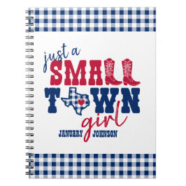 Nur ein kleines Städtchen Mädchen - Texas Notizblock
