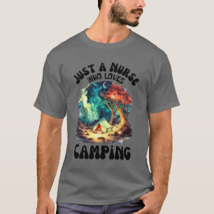Nur ein Krankenpfleger, der Camping liebt Junge T-Shirt