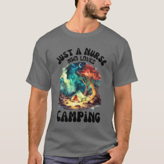 Nur ein Krankenpfleger, der Camping liebt Junge T-Shirt