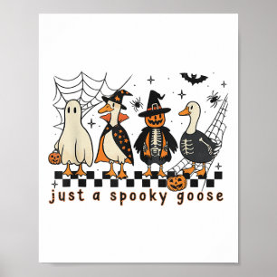 Nur ein kurioses Goose Halloween Albern Gänsedusch Poster