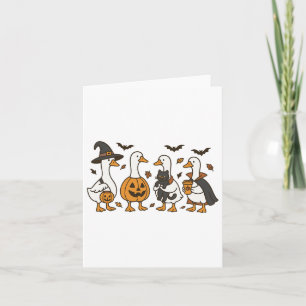 Nur ein kurzes GänseHalloween-Goose, Hexengeister Karte