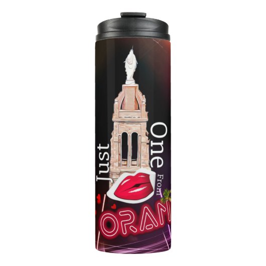 Nur ein Kuss von Oran, dem Thermal Tumbler der Sch Thermosbecher (Vorderseite)