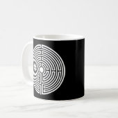 Nur ein Labyrinth aus schwarz Kaffeetasse (Vorderseite Links)