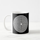 Nur ein Labyrinth aus schwarz Kaffeetasse (Links)