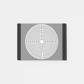 Nur ein Labyrinth aus schwarz Post-it Klebezettel (Vorderseite)