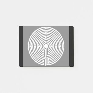 Nur ein Labyrinth aus schwarz Post-it Klebezettel