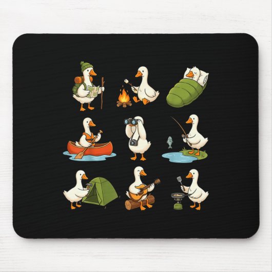 Nur ein Lager-Gans-Shirt, dumme Gans, Camping Mousepad (Vorne)