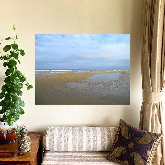 Nur ein langer Strand Poster