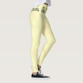 Nur ein Leggings Kinda Gal Lemon Wasserfarbe Legie (Rechts)
