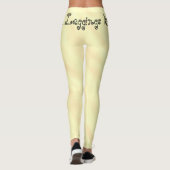 Nur ein Leggings Kinda Gal Lemon Wasserfarbe Legie (Rückseite)