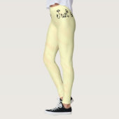Nur ein Leggings Kinda Gal Lemon Wasserfarbe Legie (Links)