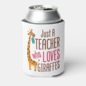 Nur ein Lehrer, der Giraffen Giraffe Giraffe Lover Dosenkühler (Kanne Rückseite)
