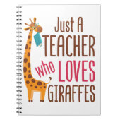 Nur ein Lehrer, der Giraffen Giraffe Giraffe Lover Notizblock (Vorderseite)