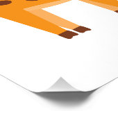 Nur ein Lehrer, der Giraffen Giraffe Giraffe Lover Poster (Ecke)