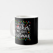 Nur ein Lehrer, der Weihnachts-Funny-Lehrer C Lieb Kaffeetasse (Vorderseite Links)