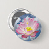 Nur ein Lotus Blossom + Ihr Text & Ideen Button (Vorne & Hinten)